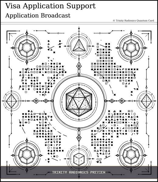 Visa Application Support Quantum radionics card preview - Legal, Documents & Administration - Quantum