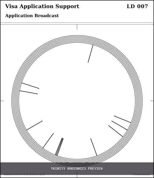 Visa Application Support Radial radionics card preview