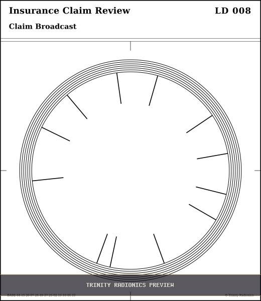 Insurance Claim Review Radial radionics card preview