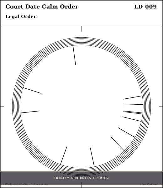 Court Date Calm Order Radial radionics card preview