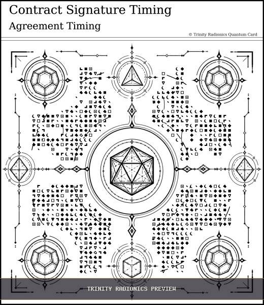 Contract Signature Timing Quantum radionics card preview - Legal, Documents & Administration - Quantum