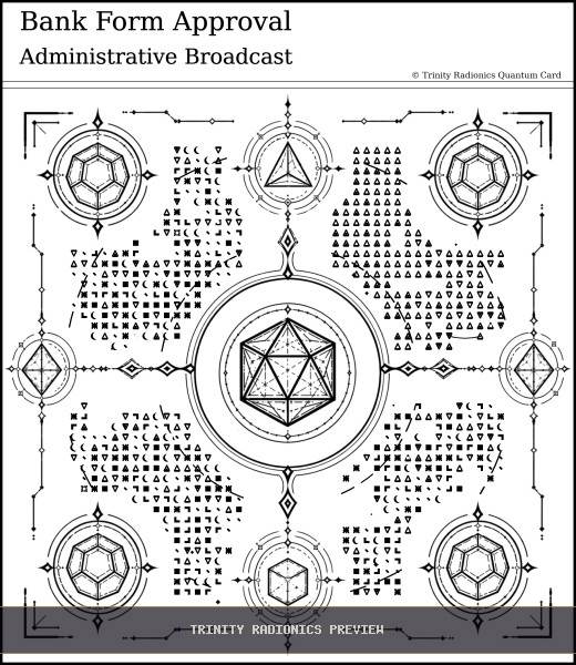 Bank Form Approval Quantum radionics card preview - Legal, Documents & Administration - Quantum