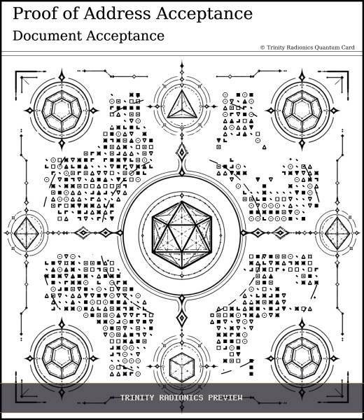 Proof of Address Acceptance Quantum radionics card preview - Legal, Documents & Administration - Quantum