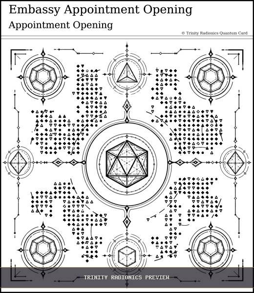 Embassy Appointment Opening Quantum radionics card preview - Legal, Documents & Administration - Quantum