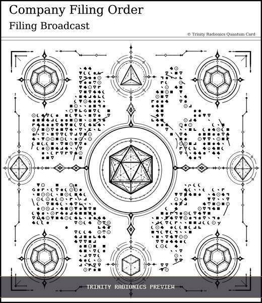 Company Filing Order Quantum radionics card preview - Legal, Documents & Administration - Quantum
