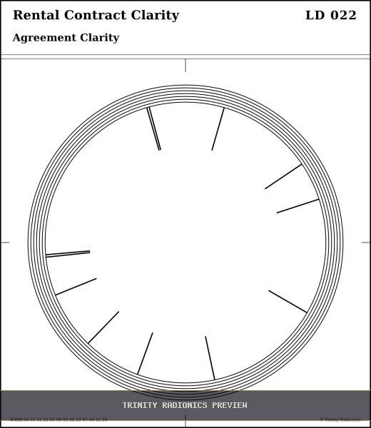 Rental Contract Clarity Radial radionics card preview