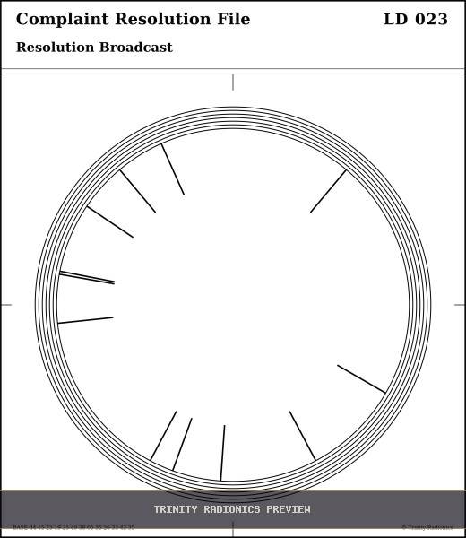 Complaint Resolution File Radial radionics card preview