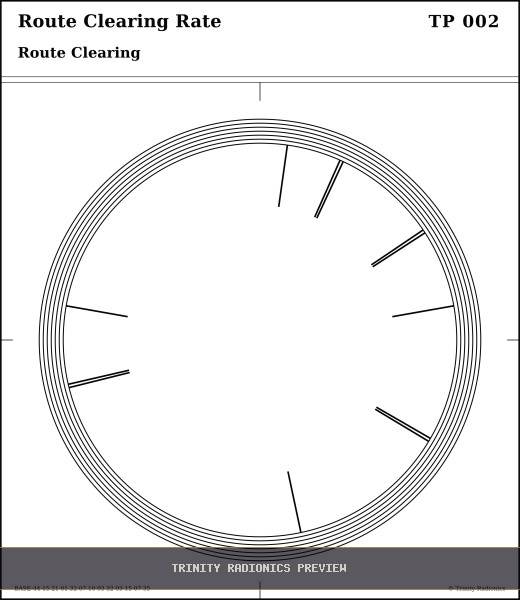 Route Clearing Rate Radial radionics card preview