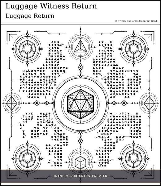 Luggage Witness Return Quantum radionics card preview - Travel & Passage - Quantum
