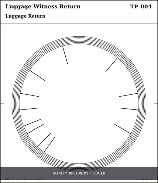 Luggage Witness Return Radial radionics card preview