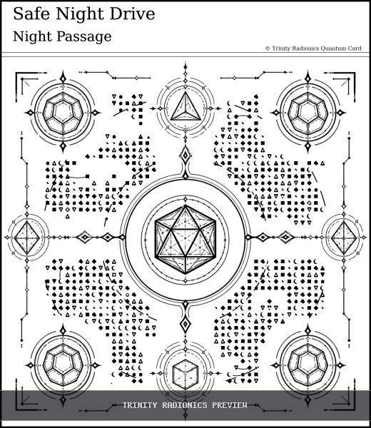 Safe Night Drive Quantum radionics card preview - Travel & Passage - Quantum