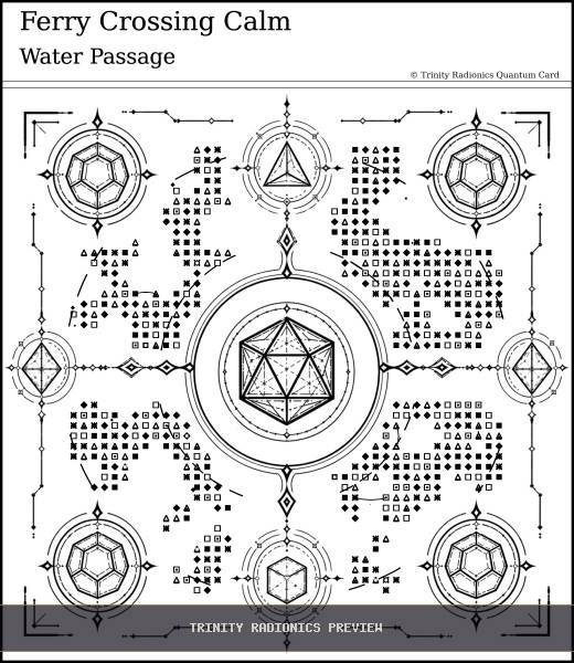 Ferry Crossing Calm Quantum radionics card preview - Travel & Passage - Quantum