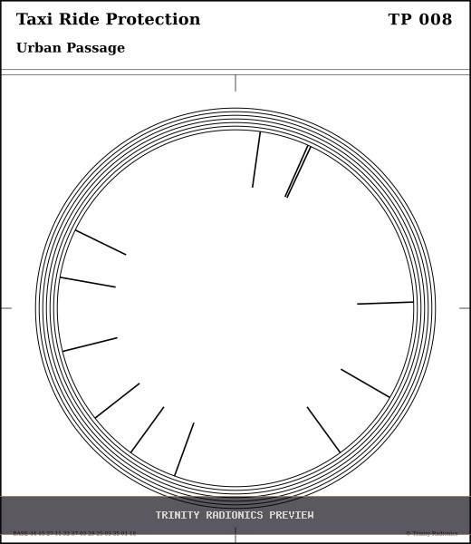 Taxi Ride Protection Radial radionics card preview