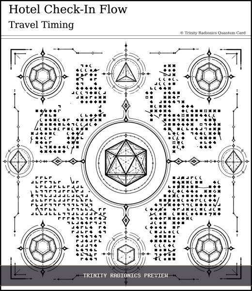 Hotel Check-In Flow Quantum radionics card preview - Travel & Passage - Quantum