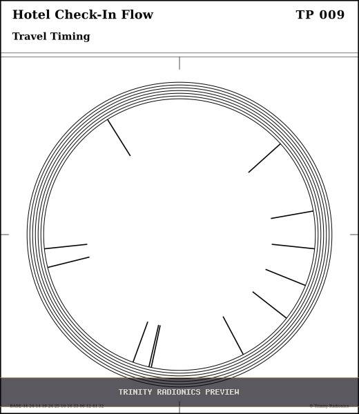 Hotel Check-In Flow Radial radionics card preview