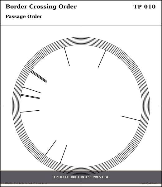 Border Crossing Order Radial radionics card preview