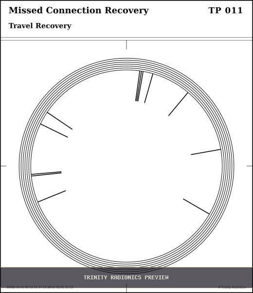 Missed Connection Recovery Radial radionics card preview