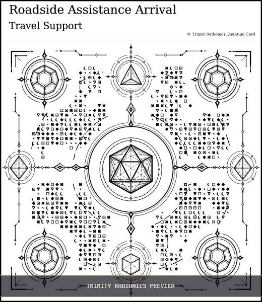 Roadside Assistance Arrival Quantum radionics card preview - Travel & Passage - Quantum