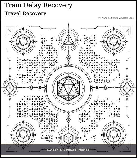 Train Delay Recovery Quantum radionics card preview - Travel & Passage - Quantum