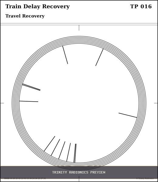 Train Delay Recovery Radial radionics card preview