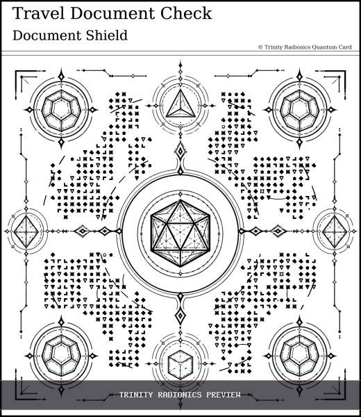 Travel Document Check Quantum radionics card preview - Travel & Passage - Quantum