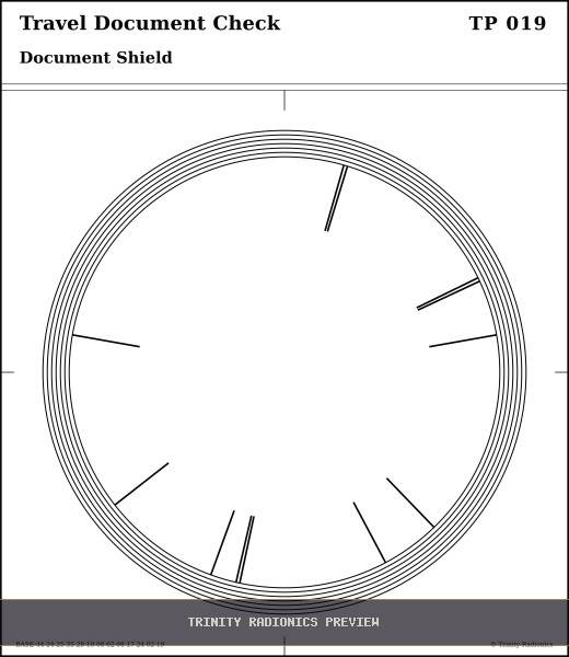 Travel Document Check Radial radionics card preview