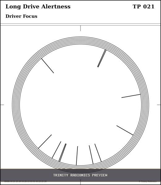 Long Drive Alertness Radial radionics card preview