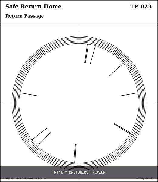 Safe Return Home Radial radionics card preview