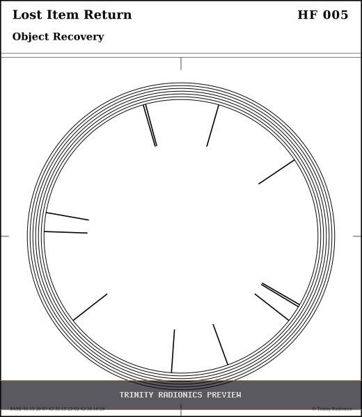 Lost Item Return Radial radionics card preview