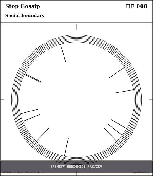 Stop Gossip Radial radionics card preview