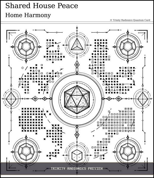Shared House Peace Quantum radionics card preview - Home, Family & Relationships - Quantum