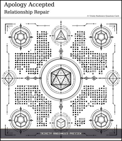 Apology Accepted Quantum radionics card preview - Home, Family & Relationships - Quantum