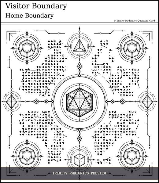 Visitor Boundary Quantum radionics card preview - Home, Family & Relationships - Quantum
