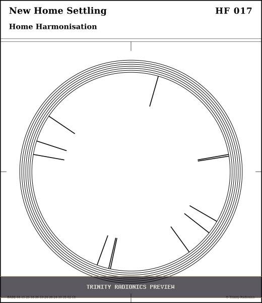 New Home Settling Radial radionics card preview