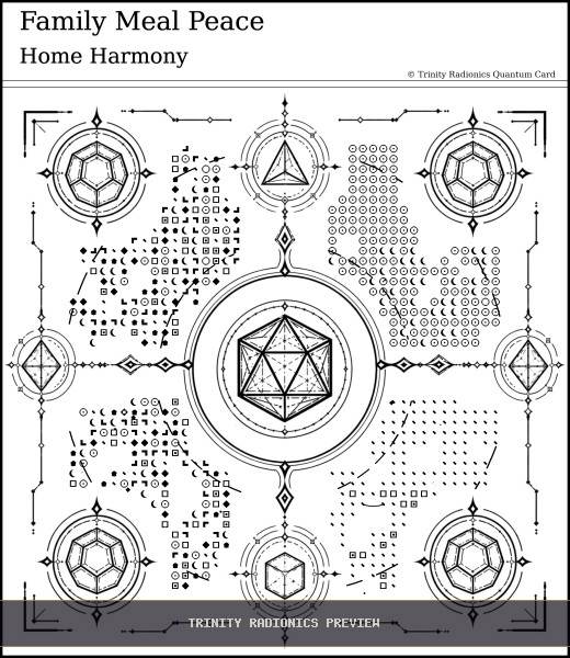Family Meal Peace Quantum radionics card preview - Home, Family & Relationships - Quantum