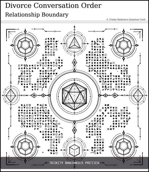 Divorce Conversation Order Quantum radionics card preview - Home, Family & Relationships - Quantum