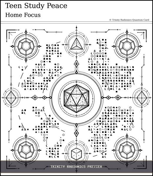 Teen Study Peace Quantum radionics card preview - Home, Family & Relationships - Quantum