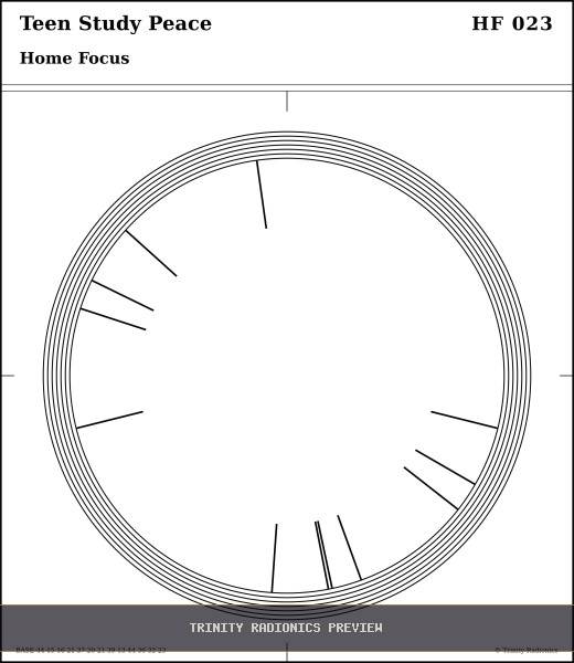 Teen Study Peace Radial radionics card preview