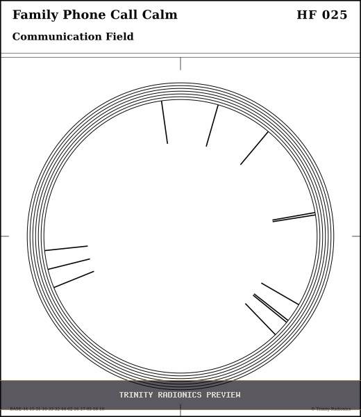 Family Phone Call Calm Radial radionics card preview