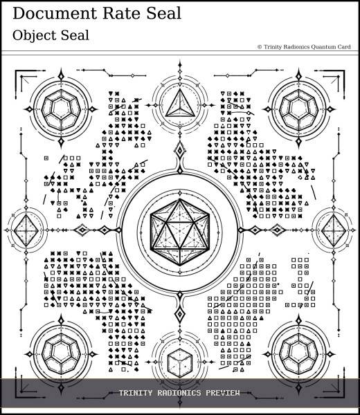 Document Rate Seal Quantum radionics card preview - Objects, Devices & Data - Quantum