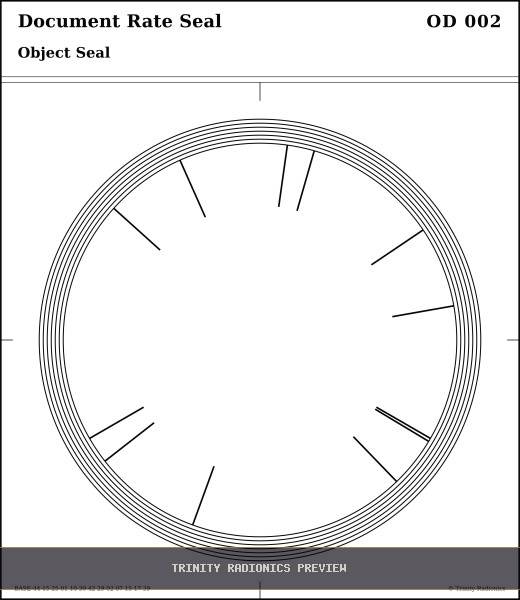 Document Rate Seal Radial radionics card preview