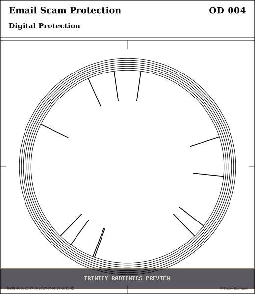 Email Scam Protection Radial radionics card preview