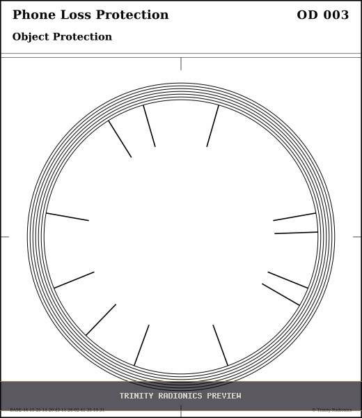 Phone Loss Protection Radial radionics card preview