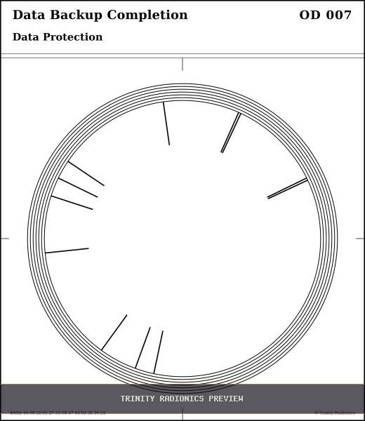 Data Backup Completion Radial radionics card preview