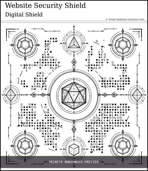 Website Security Shield Quantum radionics card preview - Objects, Devices & Data - Quantum