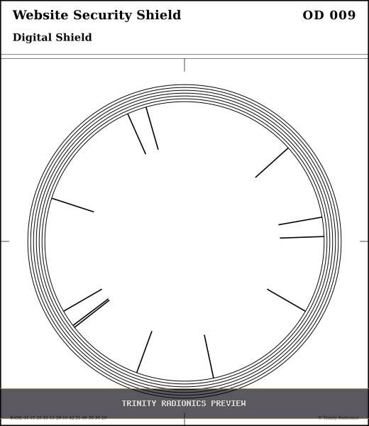 Website Security Shield Radial radionics card preview