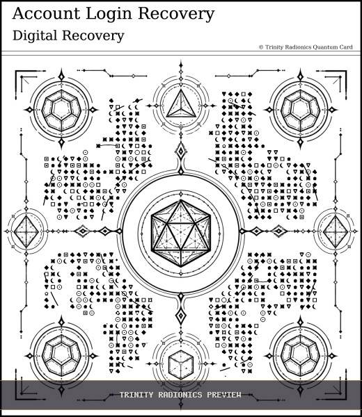Account Login Recovery Quantum radionics card preview - Objects, Devices & Data - Quantum