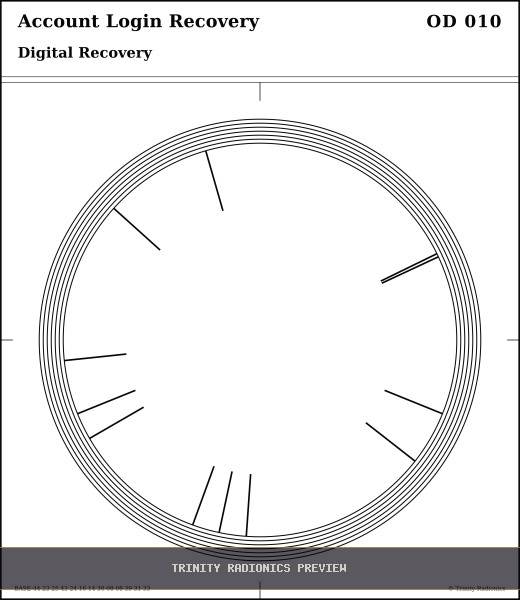 Account Login Recovery Radial radionics card preview