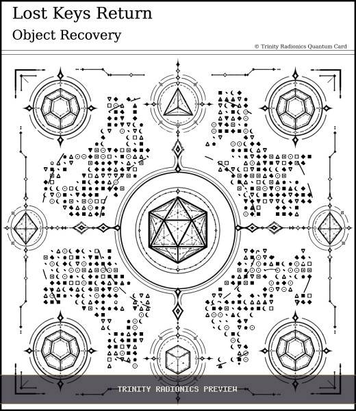 Lost Keys Return Quantum radionics card preview - Objects, Devices & Data - Quantum