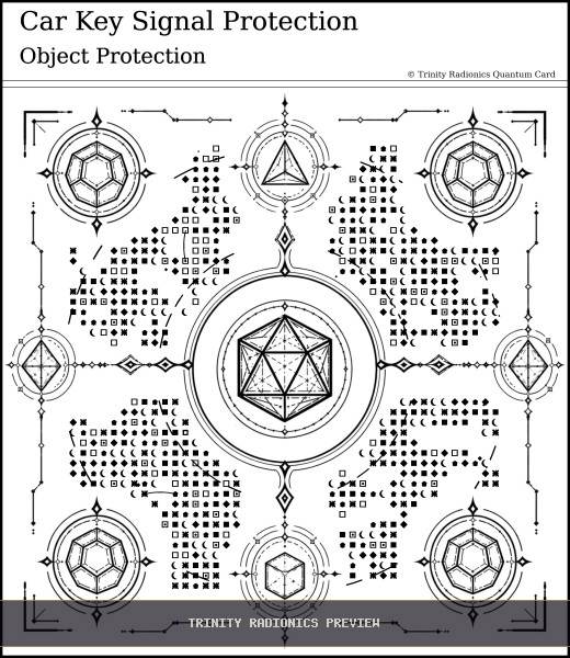 Car Key Signal Protection Quantum radionics card preview - Objects, Devices & Data - Quantum